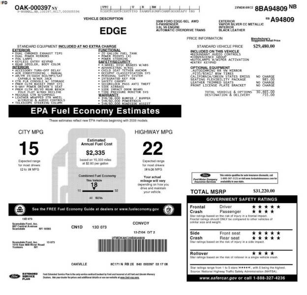 2008 Ford Edge SEL