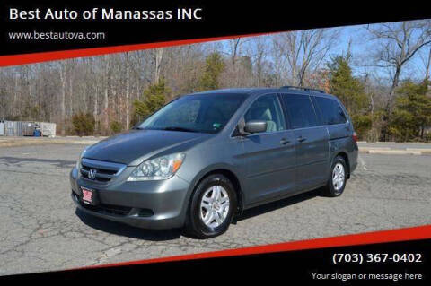 2007 Honda Odyssey for sale at Best Auto of Manassas INC in Manassas VA