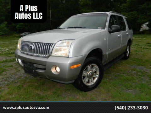 2002 Mercury Mountaineer for sale at A Plus Autos LLC in Fredericksburg VA