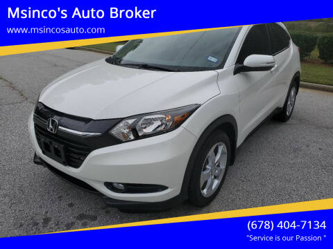 2016 Honda HR-V for sale at Msinco's Auto Broker in Snellville GA