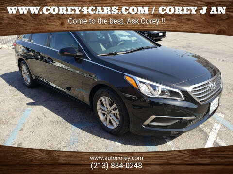 2017 Hyundai Sonata for sale at WWW.COREY4CARS.COM / COREY J AN in Los Angeles CA