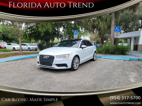 2016 Audi A3 for sale at Florida Auto Trend in Plantation FL