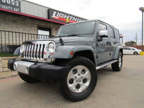 2014 Jeep Wrangler Unlimited for sale at Lightning Motorsports in Grand Prairie TX