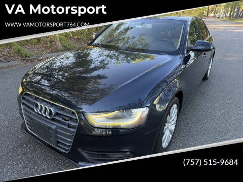 2013 Audi A4 for sale at VA Motorsport in Chesapeake VA
