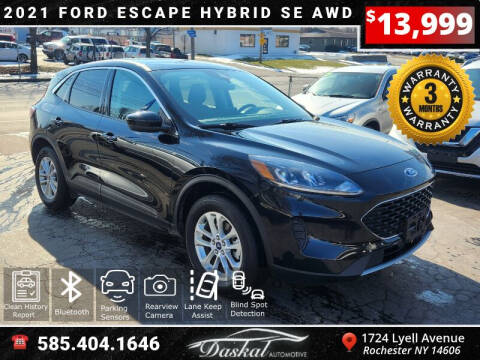 2021 Ford Escape Hybrid for sale at Daskal Auto LLC in Rochester NY