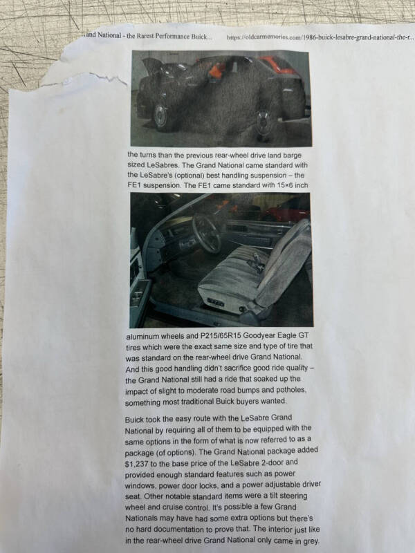 1986 Buick LeSabre Custom