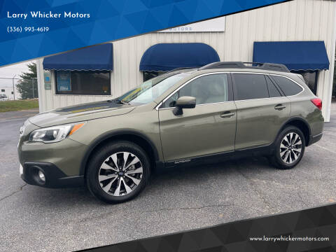 2016 Subaru Outback for sale at Larry Whicker Motors in Kernersville NC
