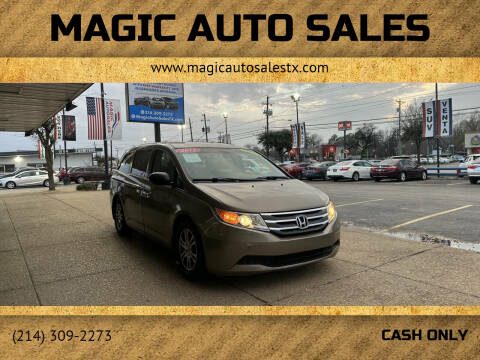 2012 Honda Odyssey for sale at Magic Auto Sales in Dallas TX