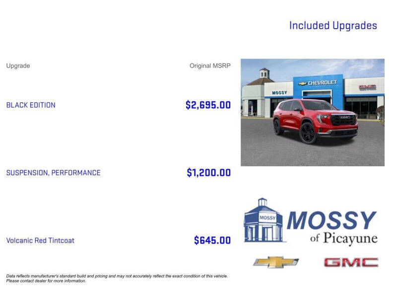 2026 GMC Acadia Elevation