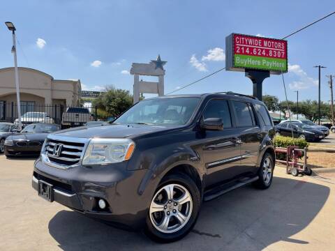 2013 Honda Pilot for sale at CityWide Motors in Garland TX