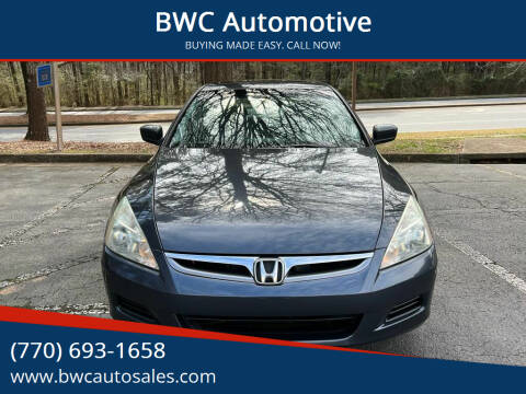 2006 Honda Accord for sale at BWC Automotive in Kennesaw GA