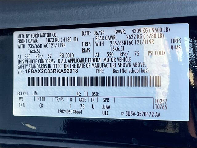 2024 Ford Transit 350 XLT