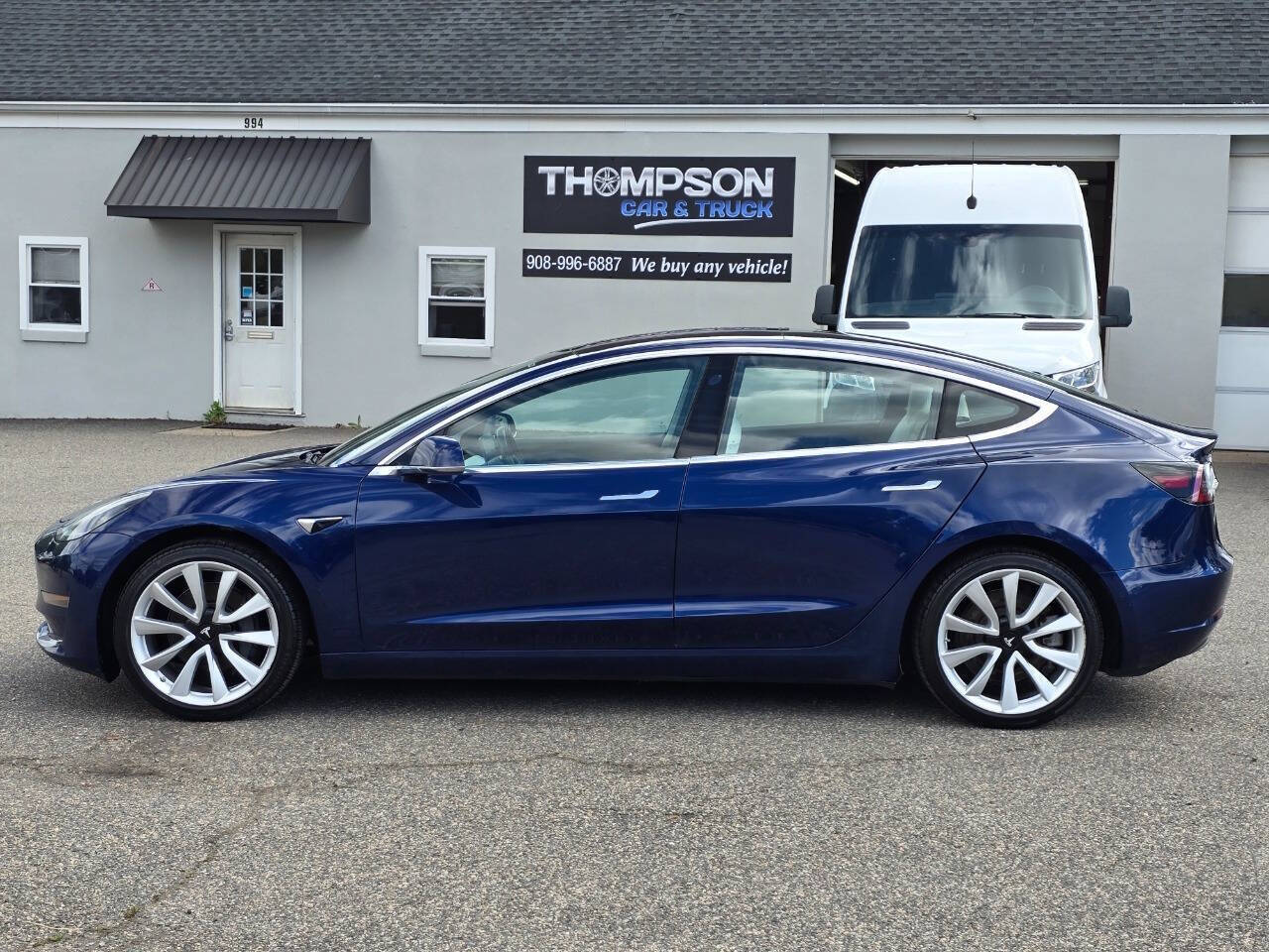 Dk. Blue 2018 Tesla Model 3 Long Range AWD Long Range 4dr Fastback 2