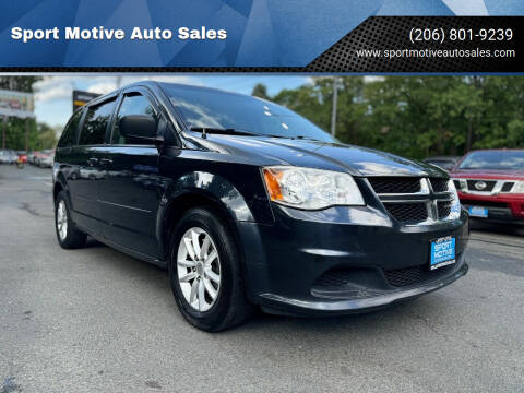 2013 Dodge Grand Caravan for sale at Sport Motive Auto Sales in Seattle WA