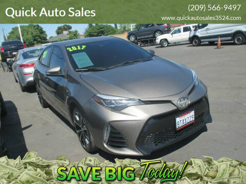 2017 Toyota Corolla for sale at Quick Auto Sales in Ceres CA