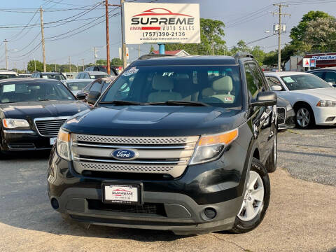 2014 Ford Explorer for sale at Supreme Auto Sales in Chesapeake VA