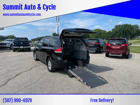 2014 Toyota Sienna for sale at Summit Auto & Cycle in Zumbrota MN