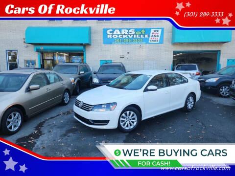 2015 Volkswagen Passat for sale at Cars Of Rockville in Rockville MD