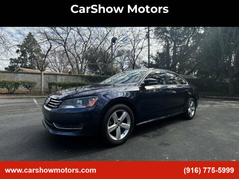 2012 Volkswagen Passat for sale at CarShow Motors in Sacramento CA