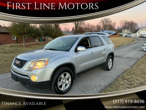 2009 GMC Acadia for sale at First Line Motors in Brownsburg IN