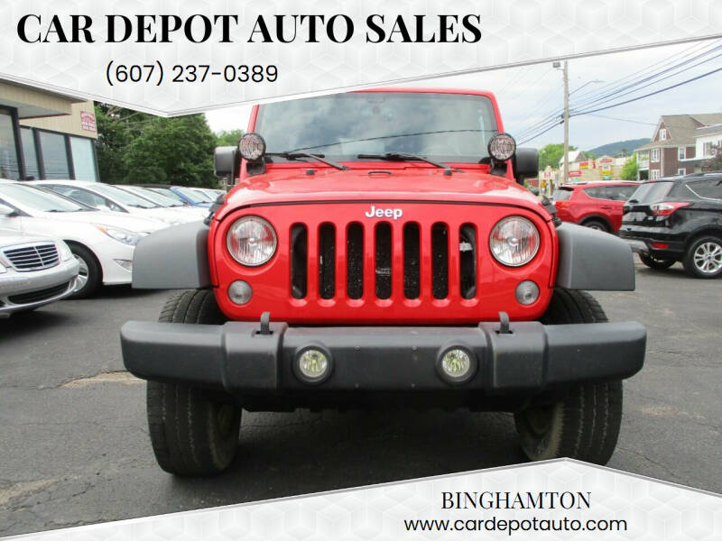 2016 Jeep Wrangler Unlimited for sale at Car Depot Auto Sales in Binghamton NY