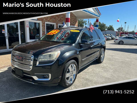 2015 GMC Acadia for sale at Mario's South Houston in South Houston TX