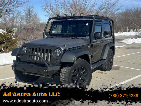 2016 Jeep Wrangler for sale at Ad Astra Auto LLC in Lawrence KS