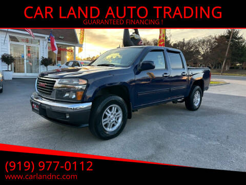 2012 GMC Canyon for sale at CAR LAND  AUTO TRADING in Raleigh NC