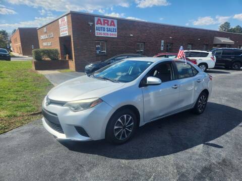 2015 Toyota Corolla for sale at ARA Auto Sales in Winston-Salem NC