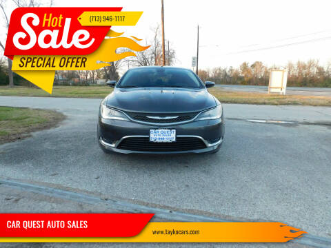 2017 Chrysler 200 for sale at CAR QUEST AUTO SALES in Houston TX