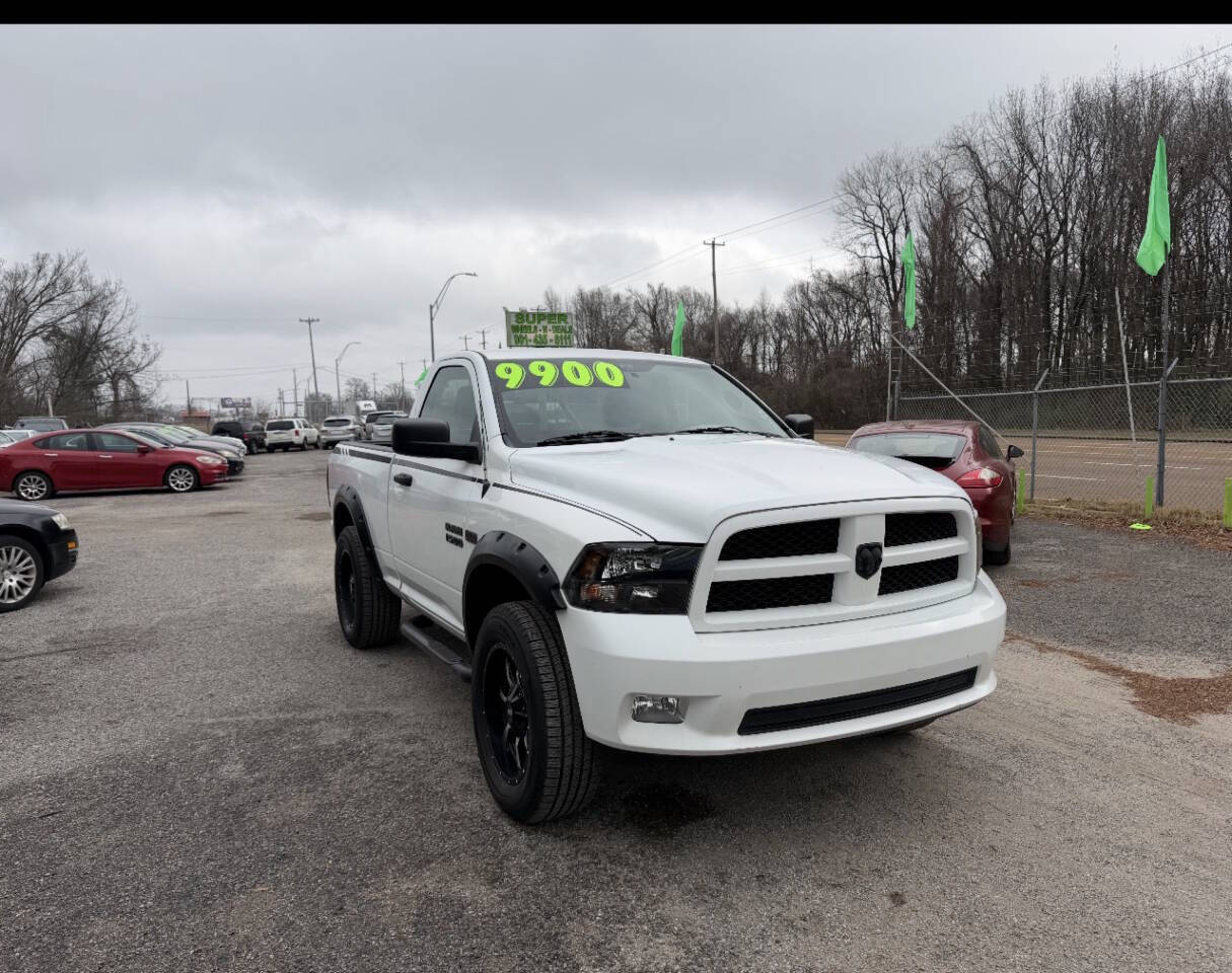 White 2012 Ram 1500 ST 4x2 ST 2dr Regular Cab 6.3 ft. SB Pickup 1