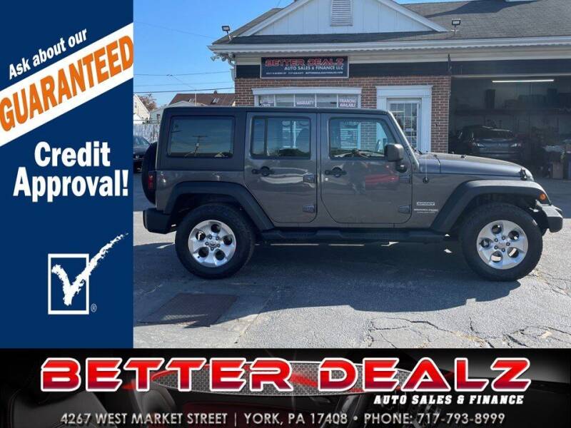 2018 Jeep Wrangler JK Unlimited for sale at Better Dealz Auto Sales & Finance in York PA