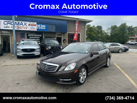 2013 Mercedes-Benz E-Class for sale at Cromax Automotive in Ann Arbor MI