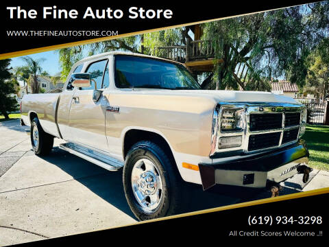 1992 Dodge RAM 250 for sale at The Fine Auto Store in Imperial Beach CA