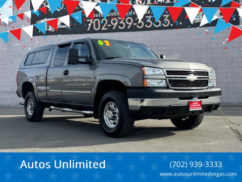 2007 Chevrolet Silverado 2500HD Classic for sale at Autos Unlimited in Las Vegas NV