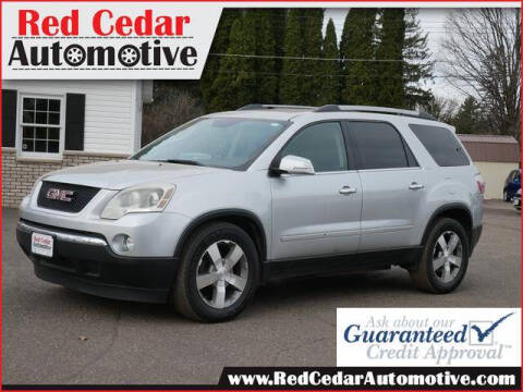 2012 GMC Acadia for sale at Red Cedar Automotive in Menomonie WI