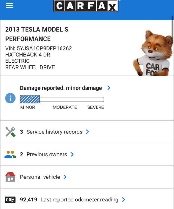 2013 Tesla Model S Performance