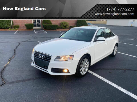 2012 Audi A4 for sale at New England Cars in Attleboro MA