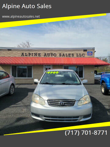 2004 Toyota Corolla for sale at Alpine Auto Sales in Carlisle PA