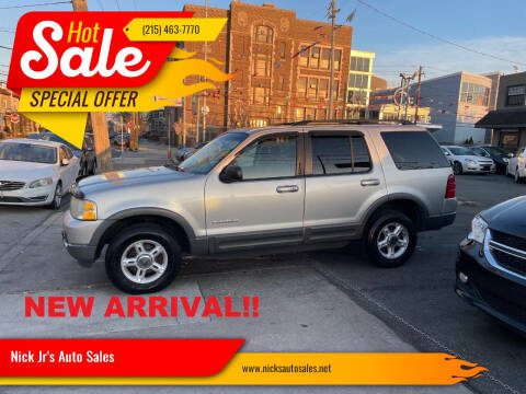 2002 Ford Explorer for sale at Nick Jr's Auto Sales in Philadelphia PA