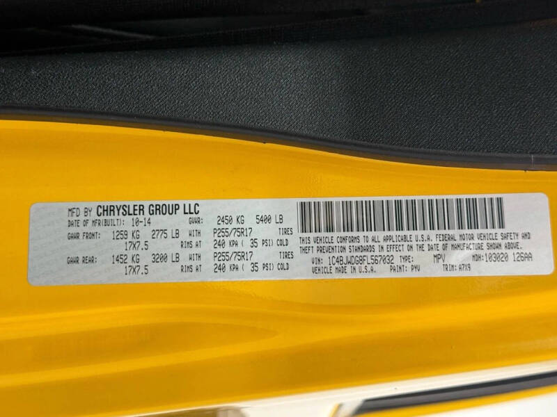 2015 Jeep Wrangler Unlimited Sport