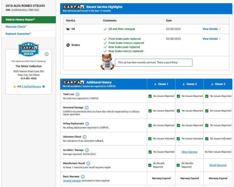 2018 Alfa Romeo Stelvio