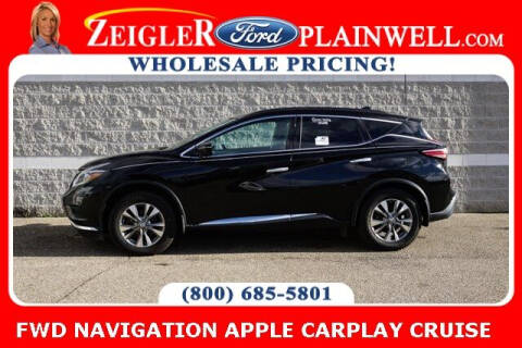 2018 Nissan Murano for sale at Zeigler Ford of Plainwell- Jeff Bishop - Zeigler Ford of Lowell in Lowell MI