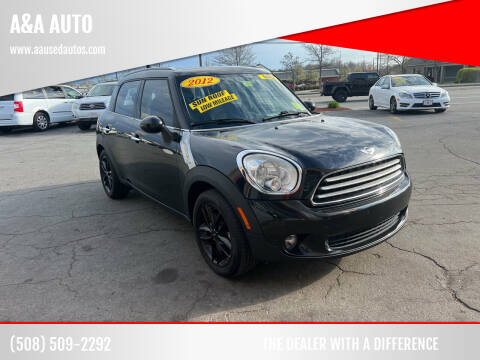 2012 MINI Cooper Countryman for sale at A&A AUTO in Fairhaven MA