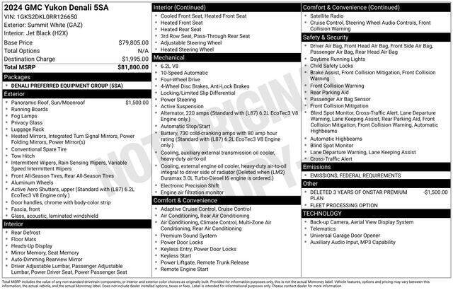 2024 GMC Yukon Denali