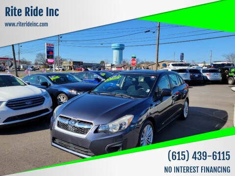 2014 Subaru Impreza for sale at Rite Ride Inc 2 in Shelbyville TN