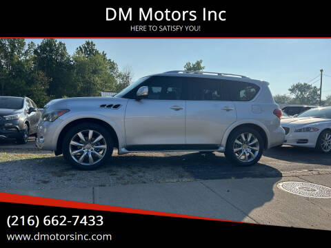 2012 Infiniti QX56 for sale at DM Motors Inc in Maple Heights OH