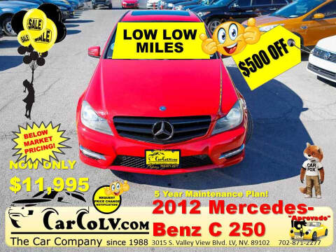 2012 Mercedes-Benz C-Class for sale at The Car Company in Las Vegas NV