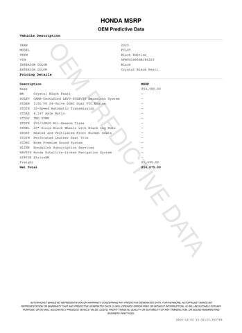 2025 Honda Pilot Black Edition