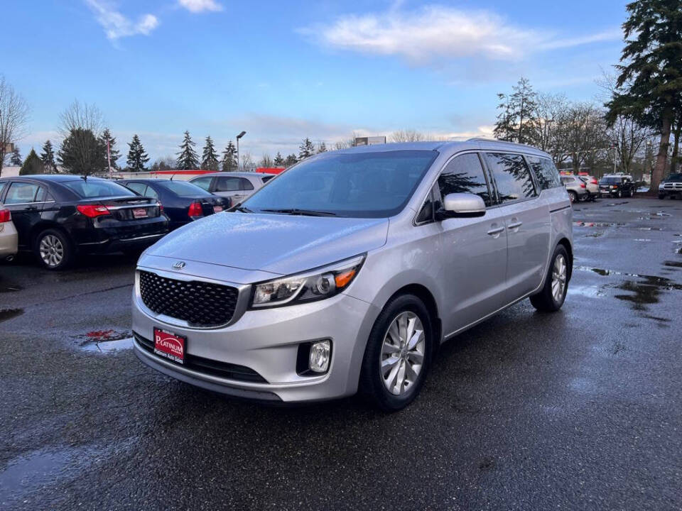 2016 Kia Sedona for sale at PLATINUM AUTO SALES INC in Lacey, WA